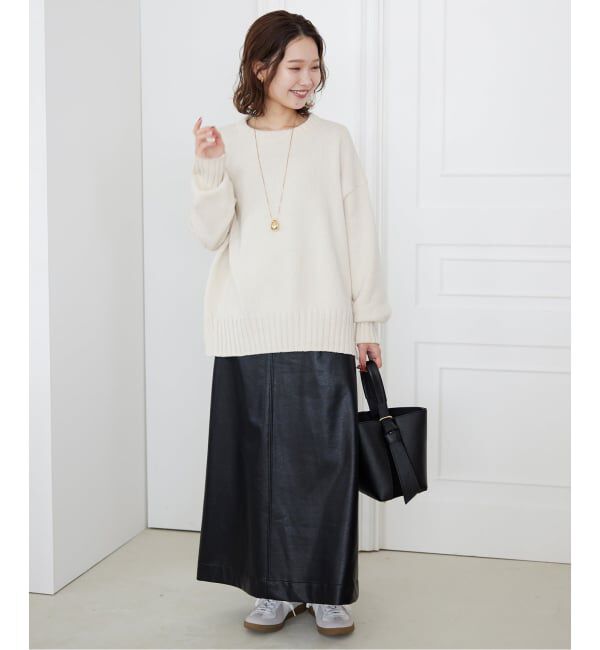 SLOBE IENA「《WEB限定/追加2予約》バルキーコットンプルオーバー」|ニット・セーター|