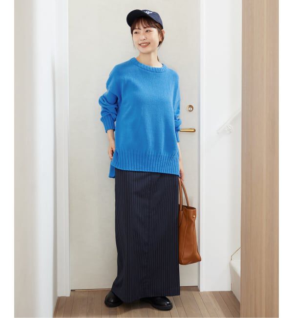 SLOBE IENA「《WEB限定/追加2予約》バルキーコットンプルオーバー」|ニット・セーター|