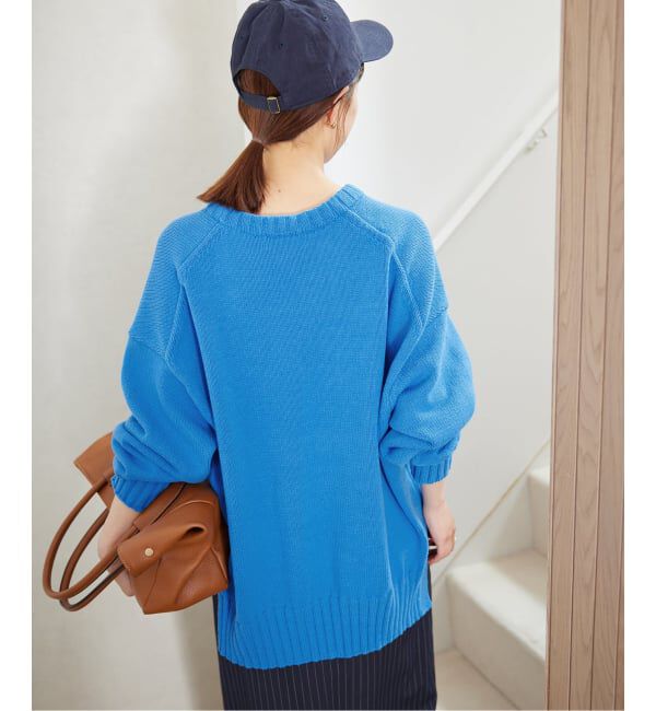 SLOBE IENA「《WEB限定/追加2予約》バルキーコットンプルオーバー」|ニット・セーター|