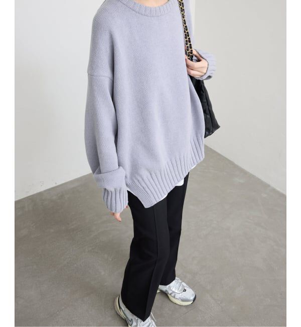 SLOBE IENA「《WEB限定/追加2予約》バルキーコットンプルオーバー」|ニット・セーター|