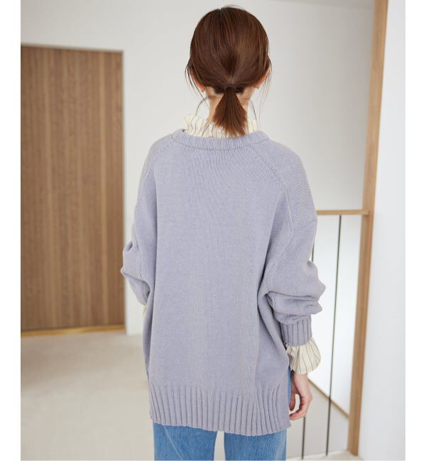 SLOBE IENA「《WEB限定/追加2予約》バルキーコットンプルオーバー」|ニット・セーター|