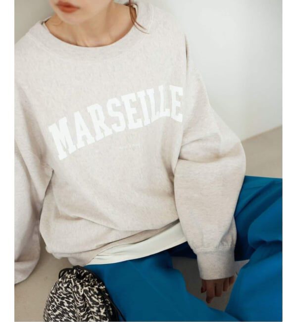 SLOBE IENA「《WEB限定/追加2予約》MARSEILLE ロゴスウェット」|スウェット・ジャージ|