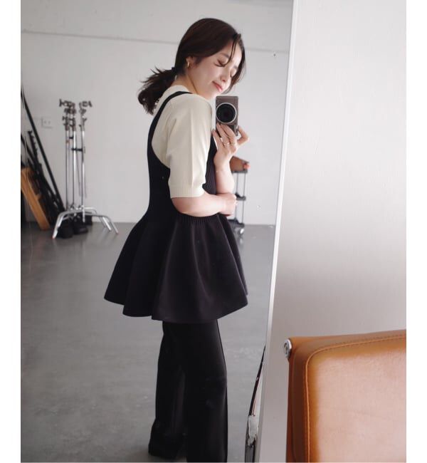 SLOBE IENA「《WEB限定/追加予約》ペプラムビスチェ」|ニット・セーター|