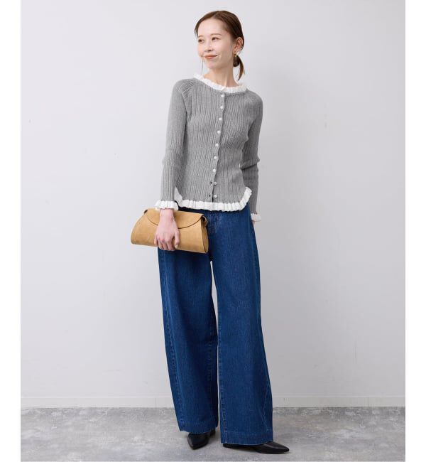 SLOBE IENA「《追加2予約》tyn.TGOR/トゴール フリルカーディガン J0102」|カーディガン|