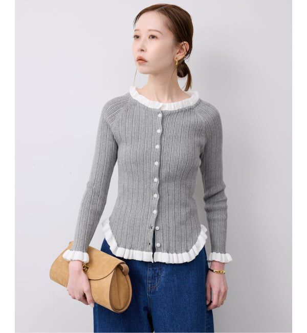SLOBE IENA「《追加2予約》tyn.TGOR/トゴール フリルカーディガン J0102」|カーディガン|
