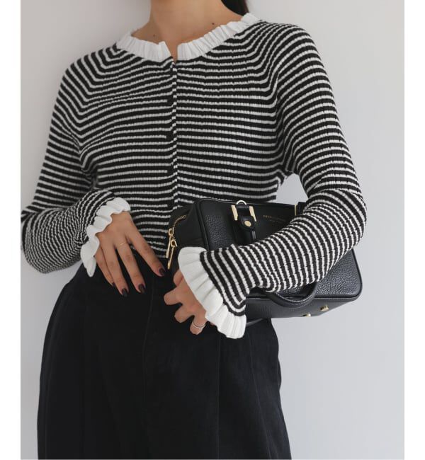 SLOBE IENA「《追加2予約》tyn.TGOR/トゴール フリルカーディガン J0102」|カーディガン|