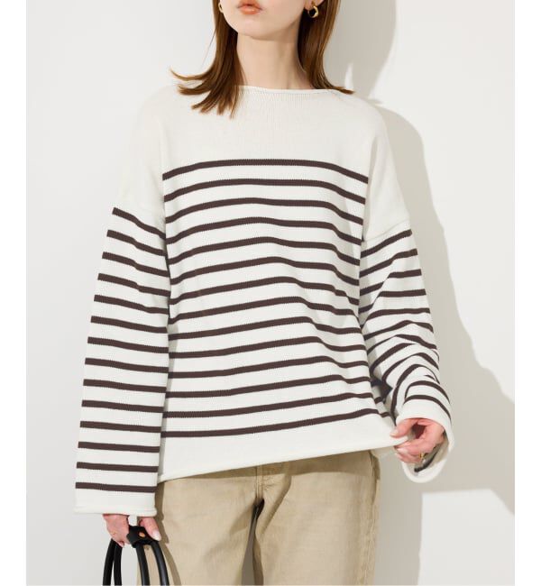 SLOBE IENA「《予約》TRICOTS JEAN MARC/トリコットジーンマルク SLOBE別注 ニットプルオーバー」|ニット・セーター|ブラウン