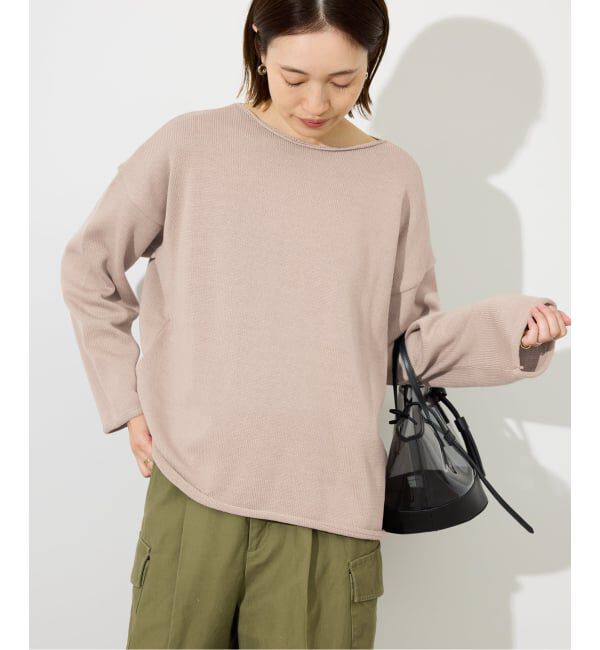 SLOBE IENA「《予約》TRICOTS JEAN MARC/トリコットジーンマルク SLOBE別注 ニットプルオーバー」|ニット・セーター|ベージュ A