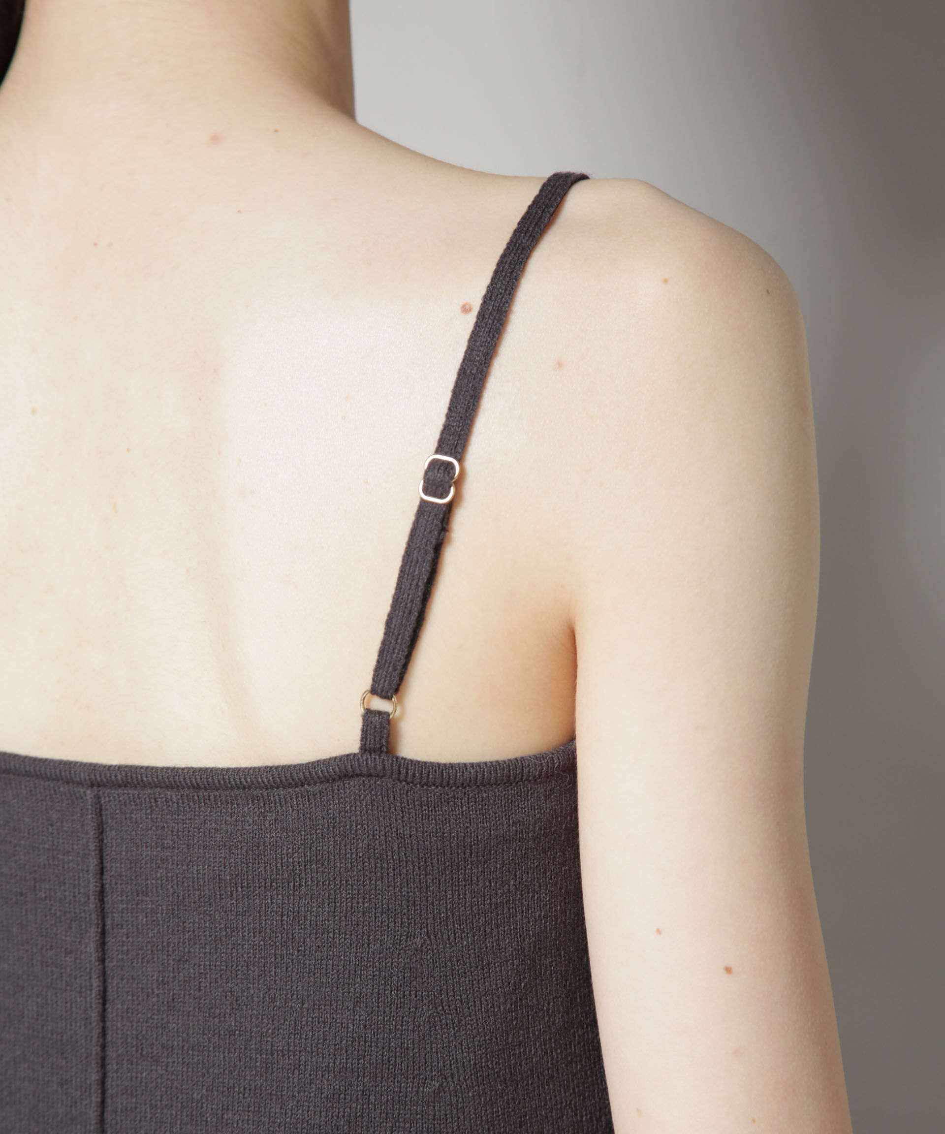 nano･universe「ニットキャミワンピース&times;クロップドVネックニット セット」|ワンピース|