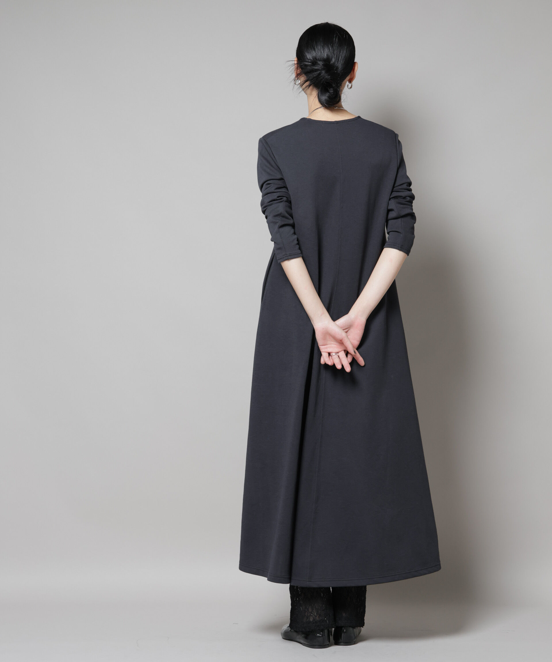 nano･universe「ライトコットンダンボールフレアワンピース」|ワンピース|