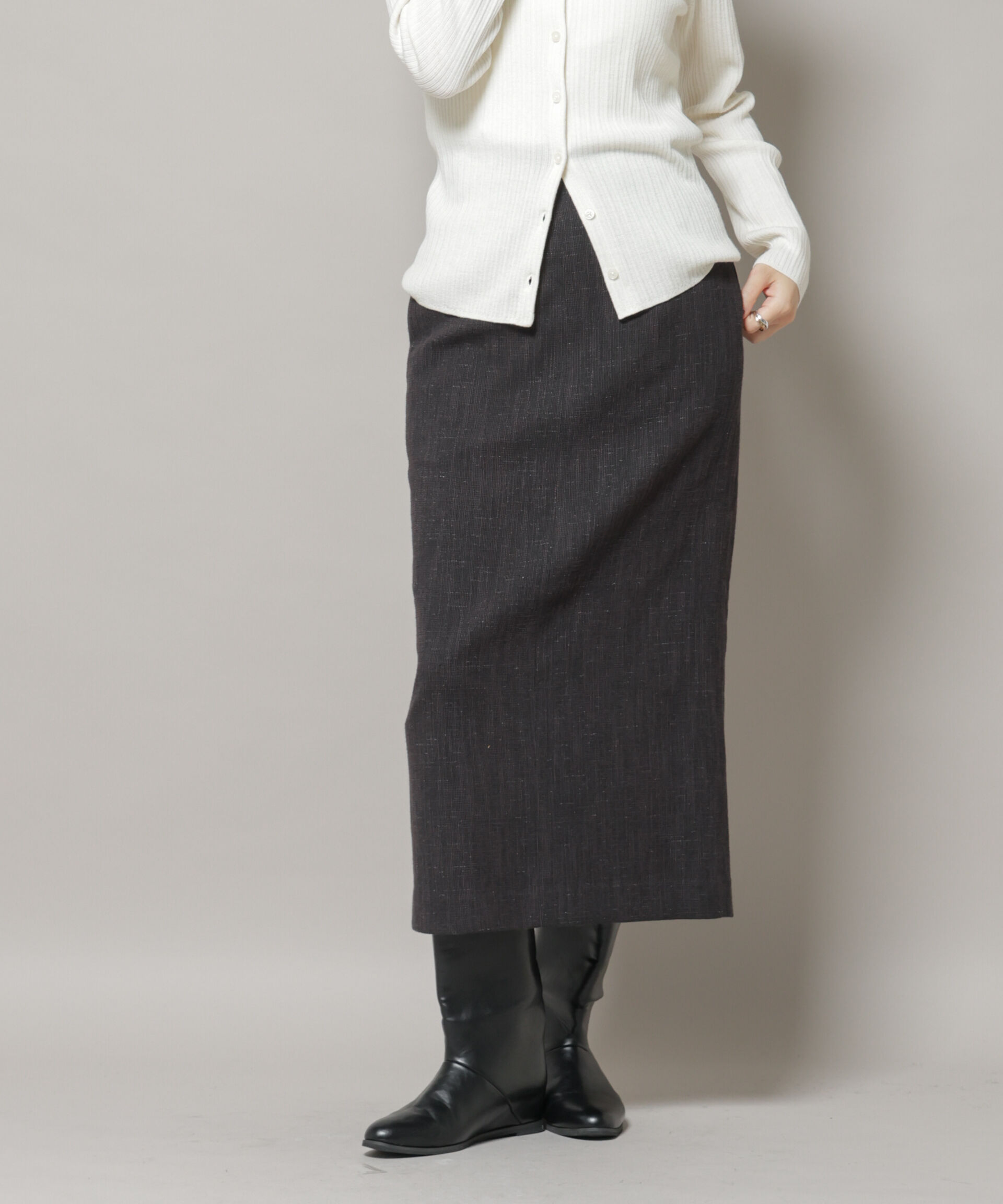 nano･universe「ツイードタイトスカート(セットアップ可)」|スカート|