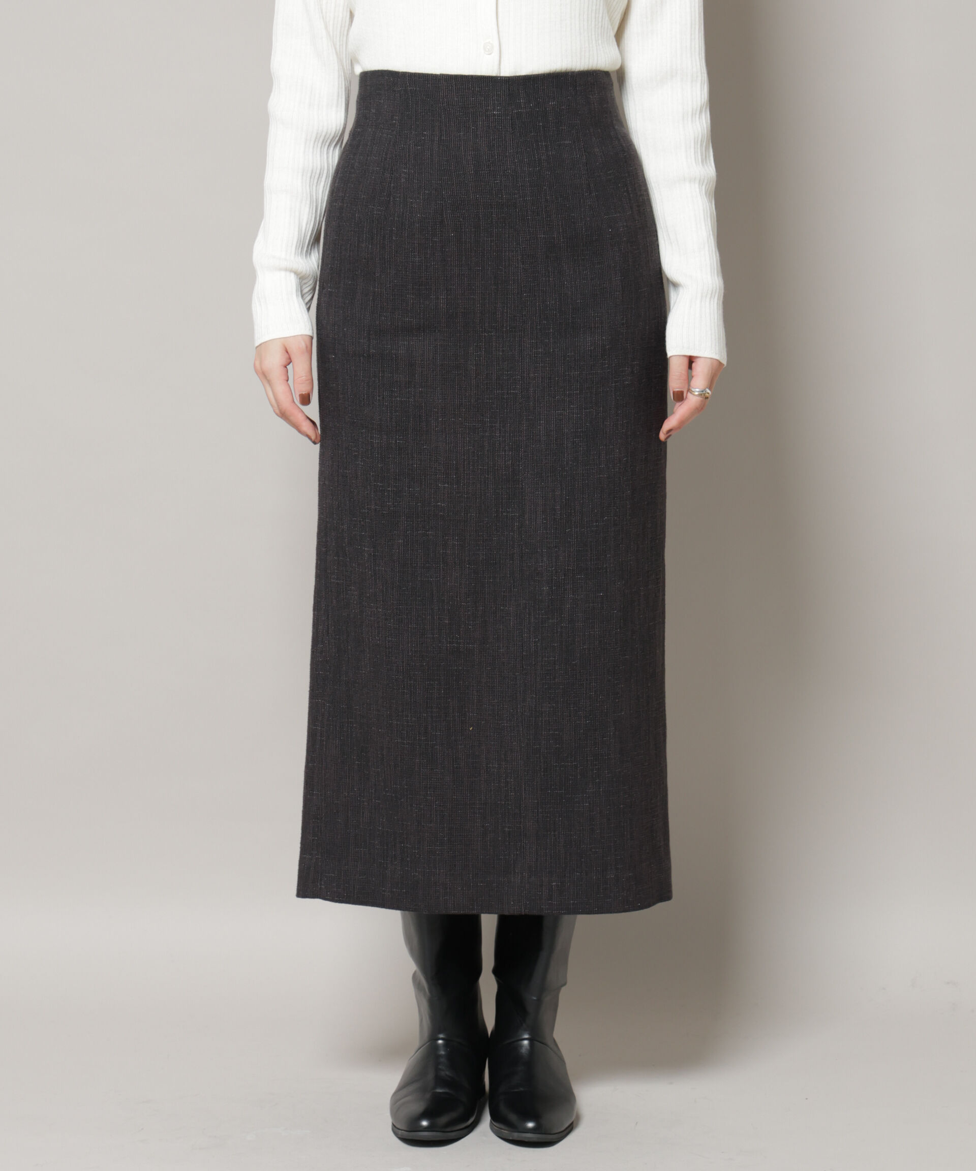 nano･universe「ツイードタイトスカート(セットアップ可)」|スカート|