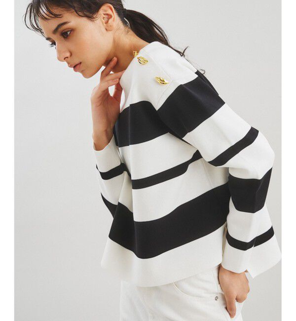 Diagram「ボーダールーズニットトップ」|ニット・セーター|