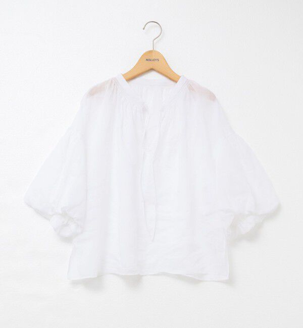 NOLLEY'S「◇【WEB限定カラーあり】シアーラミー袖バルーンブラウス」|シャツ・ブラウス|