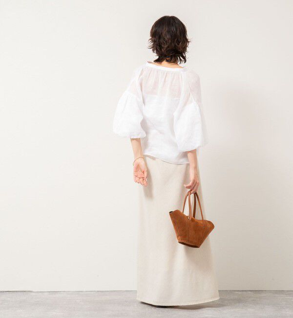 NOLLEY'S「◇【WEB限定カラーあり】シアーラミー袖バルーンブラウス」|シャツ・ブラウス|