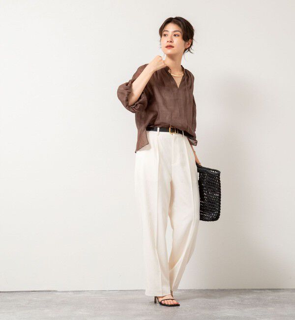 NOLLEY'S「◇【WEB限定カラーあり】シアーラミー袖バルーンブラウス」|シャツ・ブラウス|