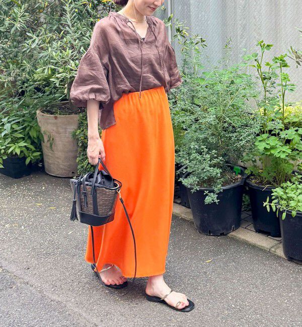 NOLLEY'S「◇【WEB限定カラーあり】シアーラミー袖バルーンブラウス」|シャツ・ブラウス|