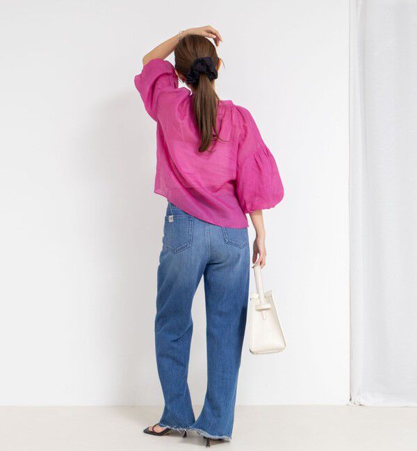 NOLLEY'S「◇【WEB限定カラーあり】シアーラミー袖バルーンブラウス」|シャツ・ブラウス|