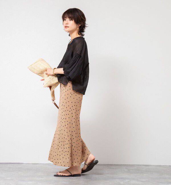 NOLLEY'S「◇【WEB限定カラーあり】シアーラミー袖バルーンブラウス」|シャツ・ブラウス|