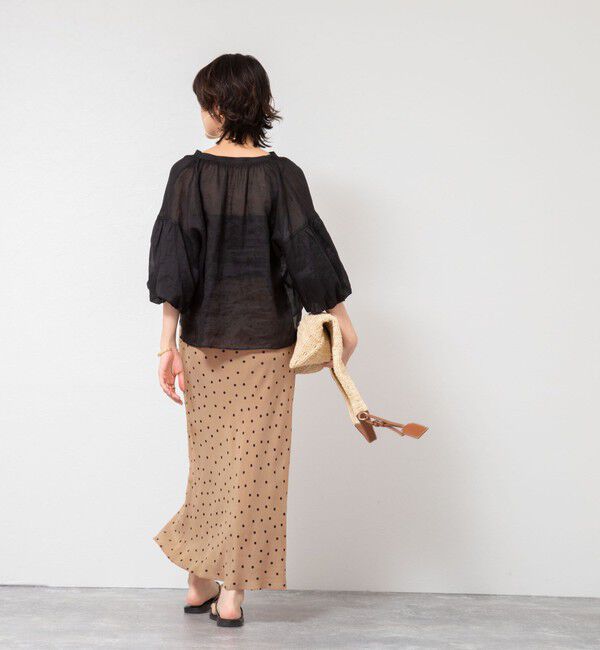 NOLLEY'S「◇【WEB限定カラーあり】シアーラミー袖バルーンブラウス」|シャツ・ブラウス|