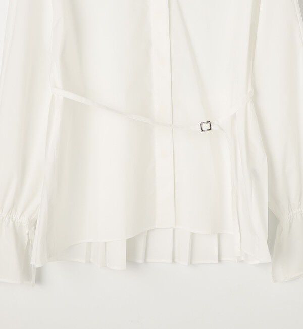 NOLLEY'S sophi「ウォッシャブルドレープポプリンバックプリーツシャツ」|シャツ・ブラウス|
