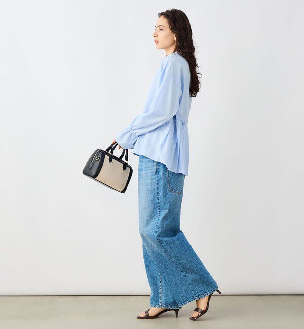 NOLLEY'S sophi「ウォッシャブルドレープポプリンバックプリーツシャツ」|シャツ・ブラウス|