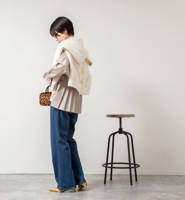 NOLLEY'S sophi「ウォッシャブルドレープポプリンバックプリーツシャツ」|シャツ・ブラウス|