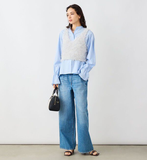 NOLLEY'S sophi「《手洗い可能》ラメシャギー2WAYビスチェ」|ニット・セーター|