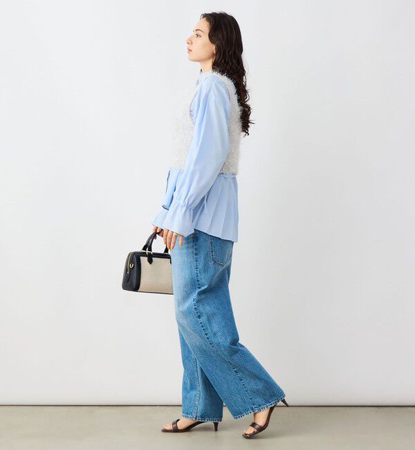 NOLLEY'S sophi「《手洗い可能》ラメシャギー2WAYビスチェ」|ニット・セーター|