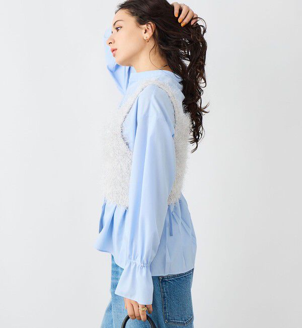 NOLLEY'S sophi「《手洗い可能》ラメシャギー2WAYビスチェ」|ニット・セーター|