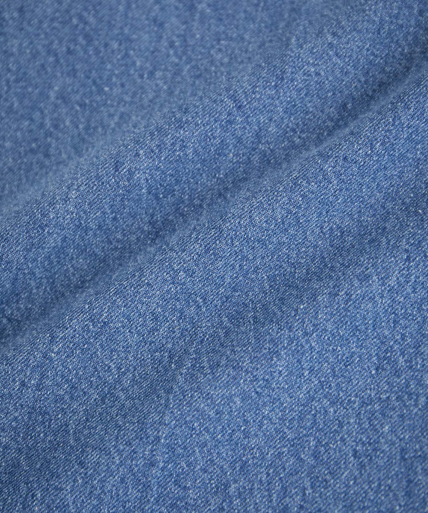 VIS「【洗える】センタープレスワイドデニム」|デニム|