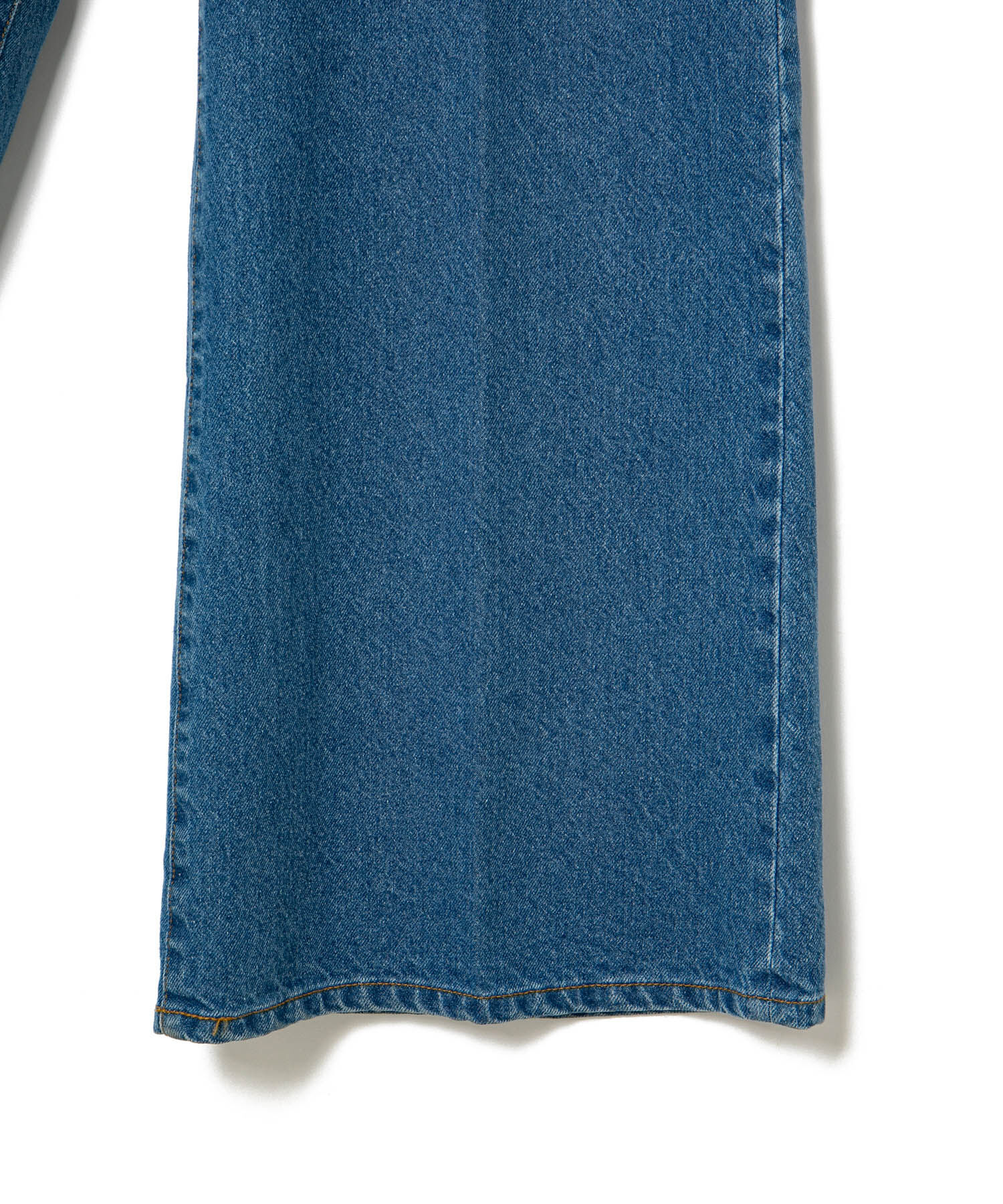 VIS「【洗える】センタープレスワイドデニム」|デニム|