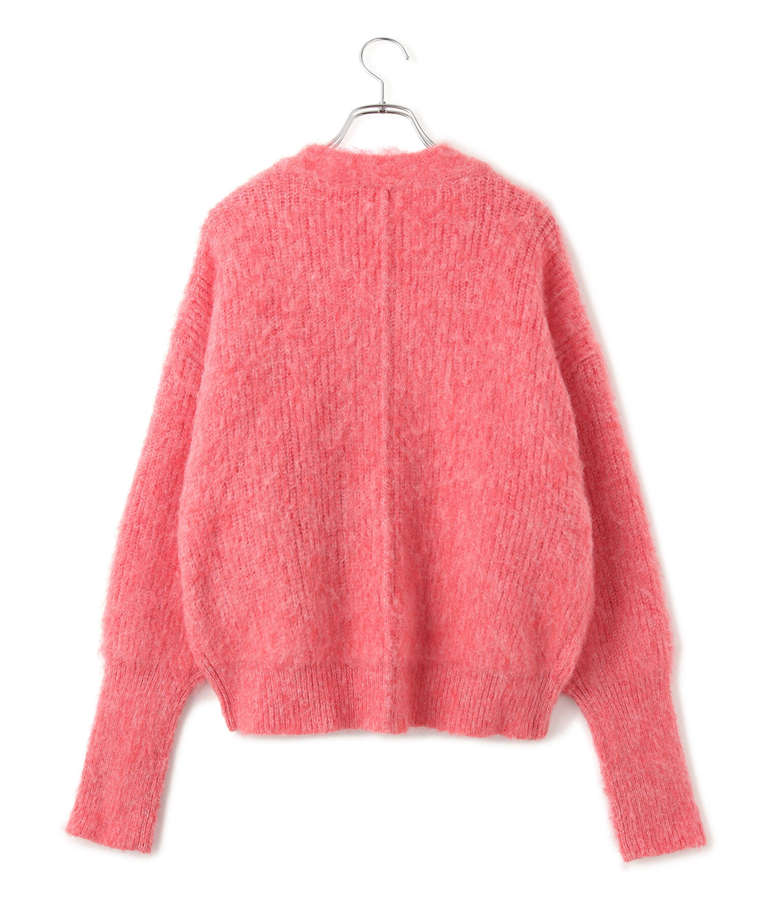 VIS「パールボタンVネック片畦ニットカーディガン」|カーディガン|