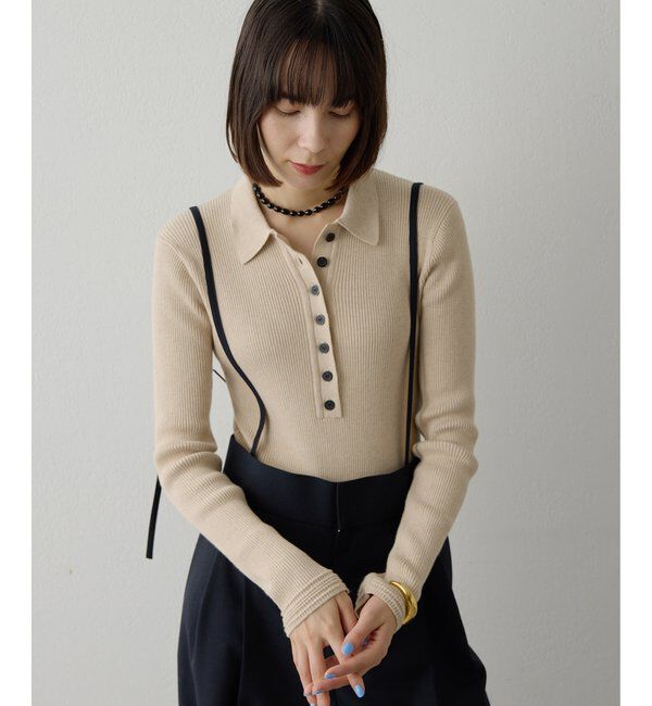  「ニットポロボディスーツ」|ニット・セーター|