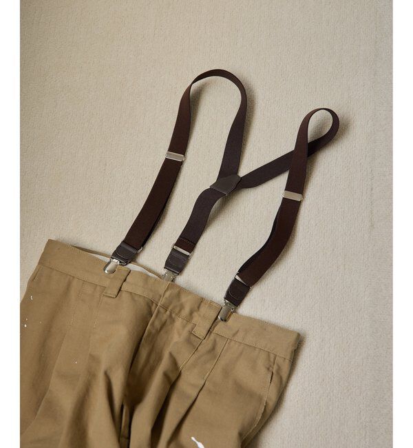  「【Hoaw.】サスペンダー」|ベルト|ブラウン