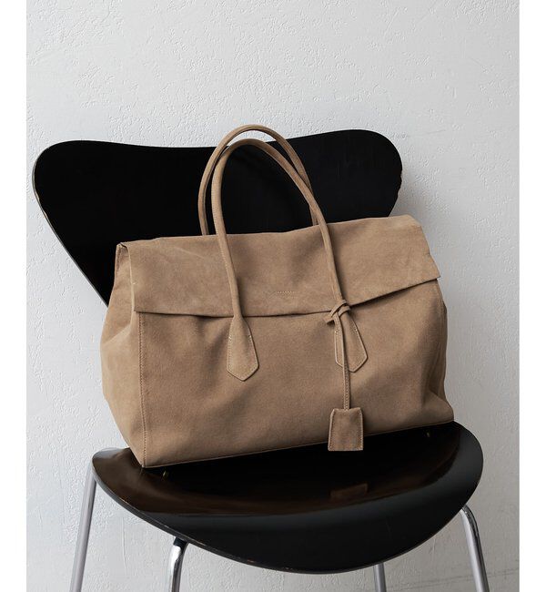  「【Hoaw.】スクエアフラップボストン」|トートバッグ|モカ