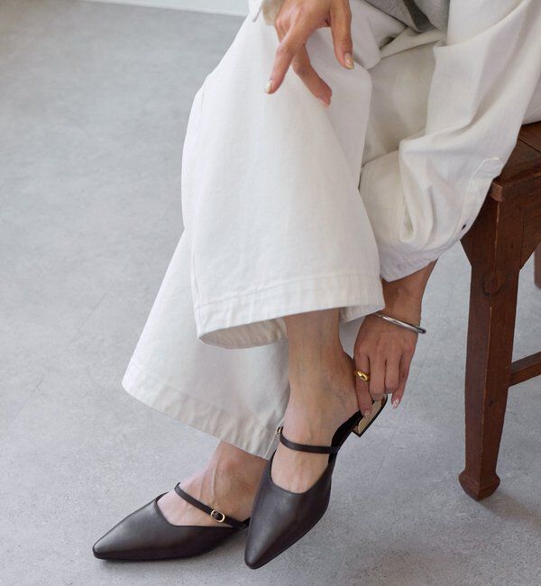  「予約【さりげないアクセントに】ゴールドポイントミュール」|その他|