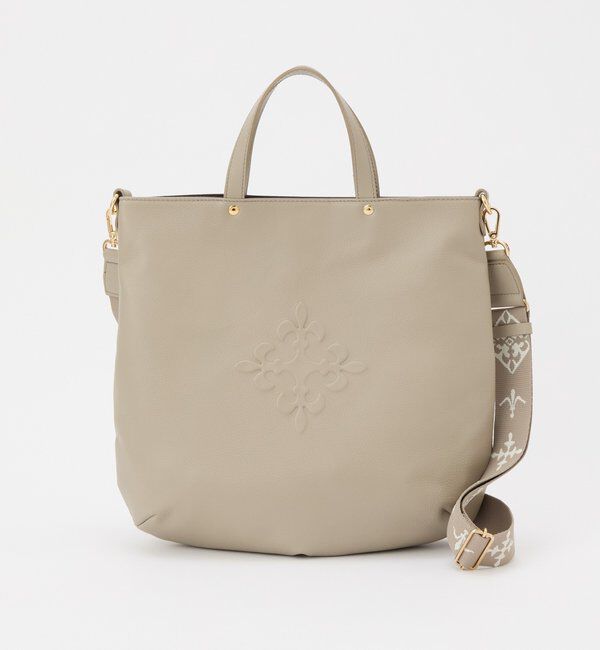  「エンボスモノグラム 2WAYトートバッグ」|トートバッグ|