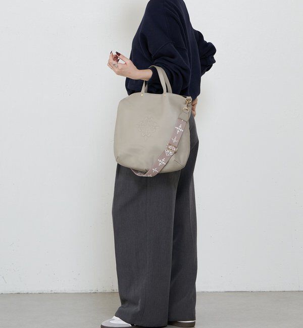  「エンボスモノグラム 2WAYトートバッグ」|トートバッグ|