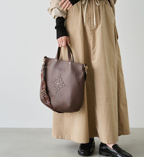  「エンボスモノグラム 2WAYトートバッグ」|トートバッグ|