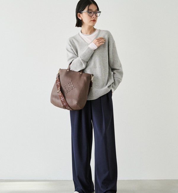  「エンボスモノグラム 2WAYトートバッグ」|トートバッグ|