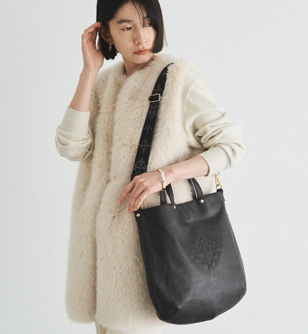  「エンボスモノグラム 2WAYトートバッグ」|トートバッグ|