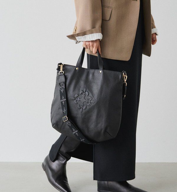  「エンボスモノグラム 2WAYトートバッグ」|トートバッグ|