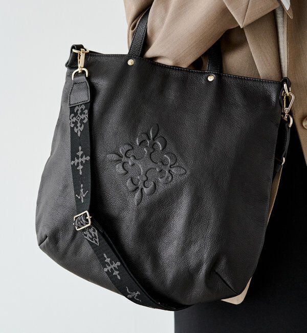  「エンボスモノグラム 2WAYトートバッグ」|トートバッグ|