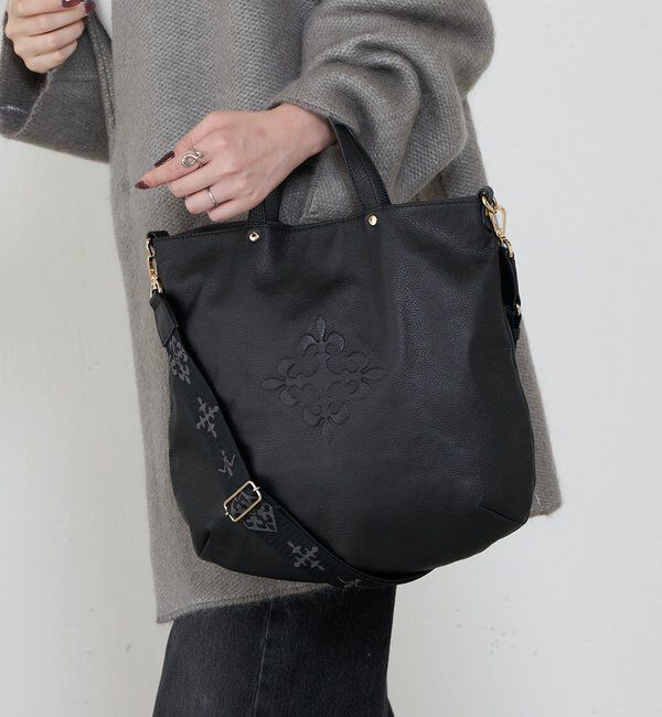  「エンボスモノグラム 2WAYトートバッグ」|トートバッグ|