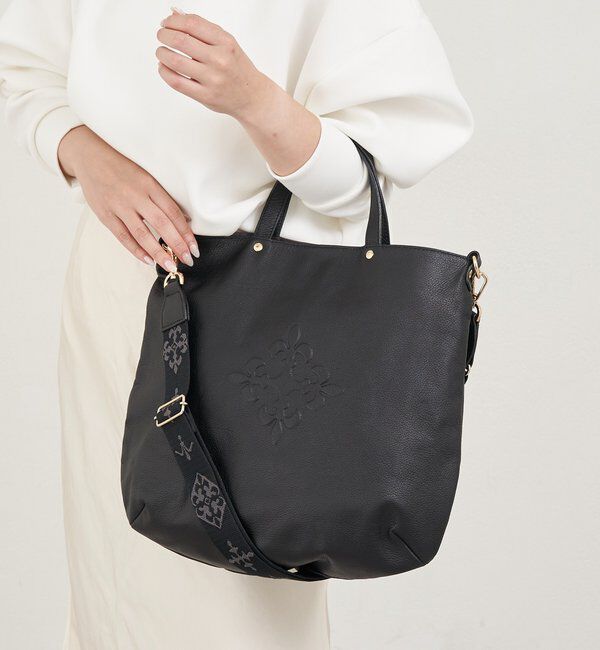  「エンボスモノグラム 2WAYトートバッグ」|トートバッグ|