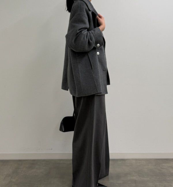 タグ付き新品【LOUNGEDRESS】ミドルリバーコート　ネイビー セール】ミドルリバーコート（その他アウター）｜LOUNGEDRESS