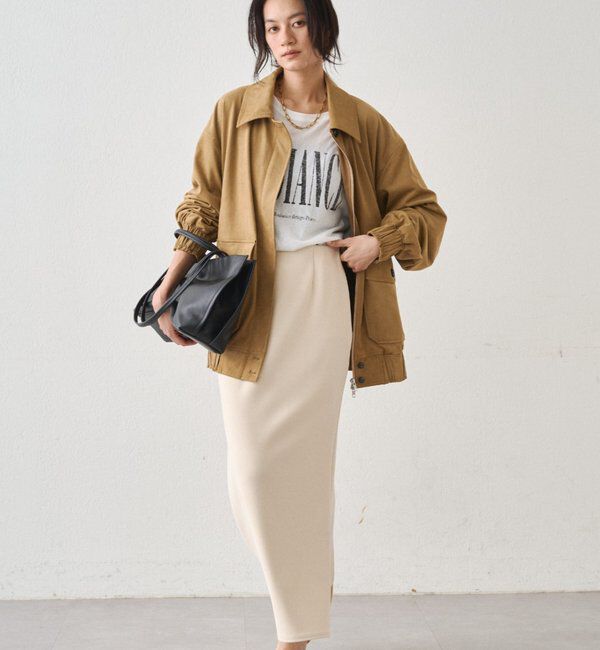  「フェイクスウェードブルゾン」|ブルゾン・スタジャン|