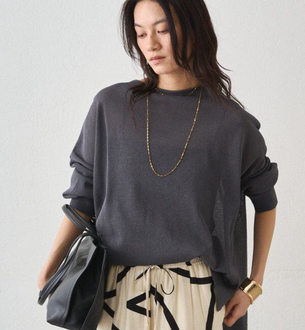  「和紙天竺ニット」|ニット・セーター|