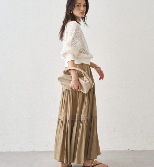  「クリスピーコットンショートニット」|ニット・セーター|